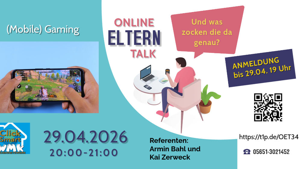 Digitaler Eltern-Talk zu dem Thema „(Mobile) Gaming